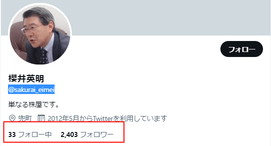 櫻井英Twitter
