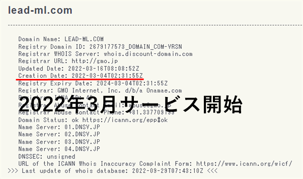 投資顧問リードのドメイン情報