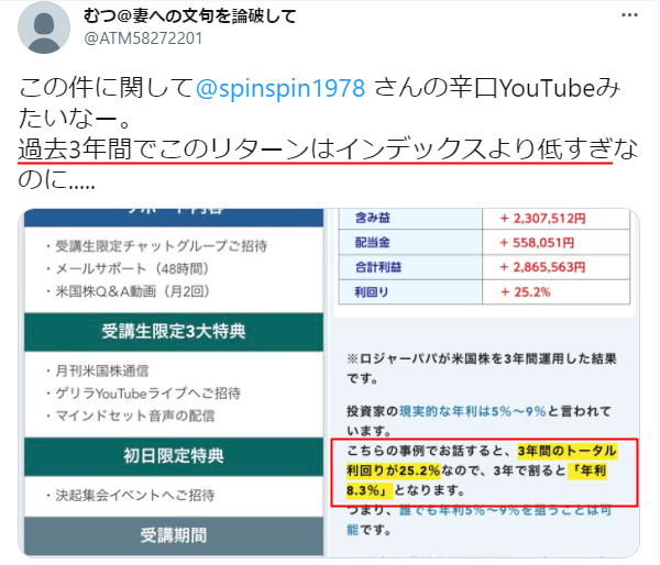 ロジャーパパの運用成果