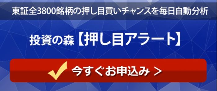 押し目アラートのイメージ画像です。