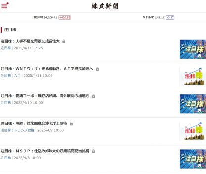 注目株