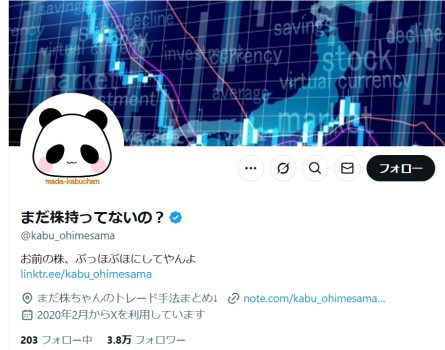 まだ株の公式X