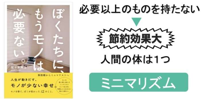 ぼくたちに、もうモノは必要ない