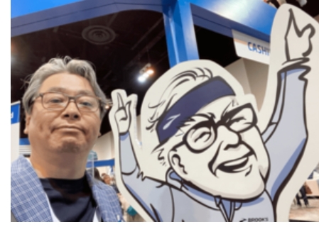 バフェット氏との対面の写真